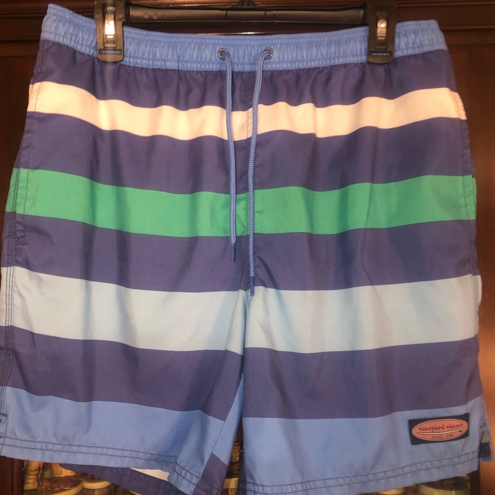 Vineyard Vines Striped Chappy Swim Trunks